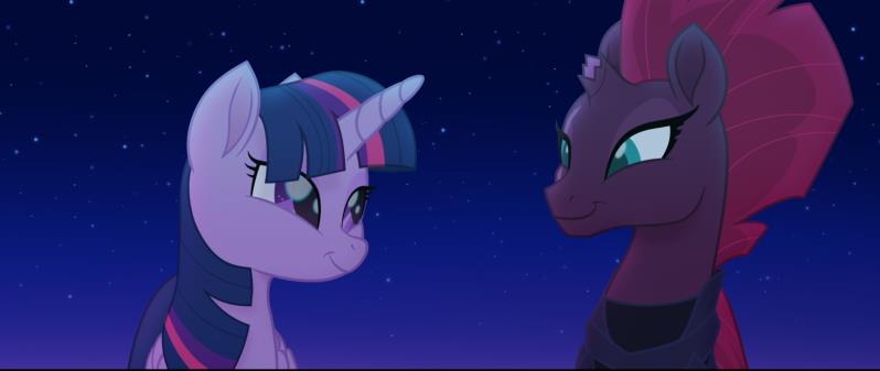 Size: 798x337 | Tagged: safe, banned from derpibooru, deleted from derpibooru, derpibooru import, screencap, tempest shadow, twilight sparkle, my little pony: the movie, implied shipping