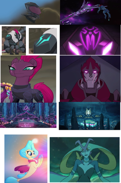 Size: 1088x1640 | Tagged: safe, banned from derpibooru, deleted from derpibooru, derpibooru import, princess skystar, tempest shadow, hippocampus, mermaid, merpony, my little pony: the movie, comparison, comparisons, emperor zarkon, galra empire, queen luxia, storm guard, voltron, voltron legendary defender