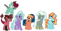 Size: 2900x1500 | Tagged: safe, artist:berrypunchrules, banned from derpibooru, deleted from derpibooru, derpibooru import, oc, unofficial characters only, dracony, dragon, earth pony, hybrid, pegasus, pony, unicorn, base used, magical gay spawn, magical lesbian spawn, offspring, parent:discord, parent:ember, parent:flash magnus, parent:lord tirek, parent:meadowbrook, parent:mistmane, parent:prince hisan, parent:queen chrysalis, parent:rockhoof, parent:somnambula, parent:star swirl the bearded, parent:zecora