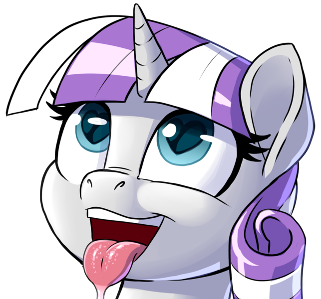 Size: 900x840 | Tagged: safe, artist:pusspuss, banned from derpibooru, deleted from derpibooru, derpibooru import, edit, twilight velvet, pony, unicorn, ahegao, bust, cute, drool, female, heart eyes, horn, mare, milf, mother, open mouth, portrait, simple background, smiling, solo, tongue out, transparent background, wingding eyes