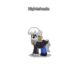 Size: 400x400 | Tagged: safe, banned from derpibooru, deleted from derpibooru, derpibooru import, oc, oc:nightshade, unofficial characters only, coyote, pony, pony town, clothes, furry, jacket, pilot glasses, pilot helmet