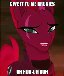 Size: 945x1122 | Tagged: suggestive, banned from derpibooru, deleted from derpibooru, derpibooru import, edit, edited screencap, screencap, tempest shadow, pony, my little pony: the movie, broken horn, female, horn, mare, meme, scar, solo