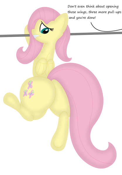 Size: 4034x5801 | Tagged: suggestive, artist:notyobizz, banned from derpibooru, deleted from derpibooru, derpibooru import, fluttershy, butt, dialogue, looking back, plot, simple background, transparent background