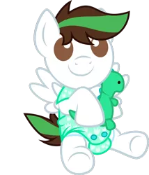 Size: 1600x1866 | Tagged: safe, artist:kibbie, banned from derpibooru, deleted from derpibooru, derpibooru import, oc, oc:kibbie, unofficial characters only, pegasus, pony, colt, cute, diaper, foal, male, onesie, plushie