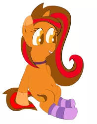 Size: 1317x1677 | Tagged: safe, banned from derpibooru, deleted from derpibooru, derpibooru import, oc, oc:venus spring, unicorn, clothes, female, gift art, redesign, socks, solo, striped socks