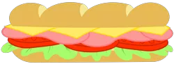 Size: 4000x1477 | Tagged: safe, artist:zutheskunk, banned from derpibooru, deleted from derpibooru, derpibooru import, barely pony related, food, sandwich, simple background, transparent background, vector