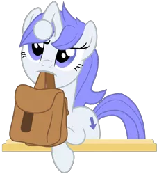 Size: 2410x2635 | Tagged: safe, artist:torvusil, banned from derpibooru, deleted from derpibooru, derpibooru import, oc, oc:discentia, ponified, unofficial characters only, pony, bag, female, frown, high res, mare, reddit, saddle bag, simple background, solo, to saddlebags and back again, transparent background