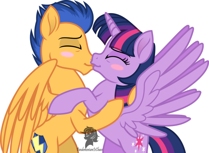 Size: 4106x3011 | Tagged: safe, artist:theartsyemporium, banned from derpibooru, deleted from derpibooru, derpibooru import, flash sentry, twilight sparkle, alicorn, pegasus, blush sticker, blushing, female, flashlight, kissing, male, shipping, simple background, straight, transparent background, vector