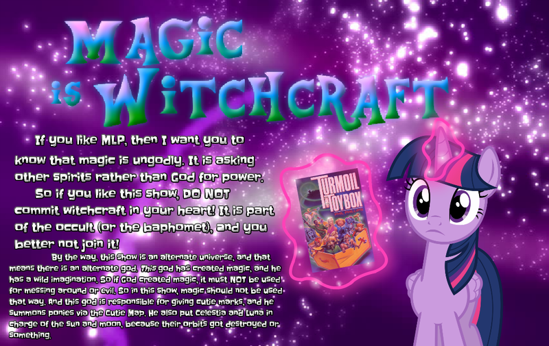 Size: 1036x654 | Tagged: safe, artist:trini-mite, banned from derpibooru, deleted from derpibooru, derpibooru import, twilight sparkle, alicorn, book, god, magic, occult, twilight sparkle (alicorn), warning, wat, witchcraft