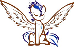 Size: 5351x3415 | Tagged: safe, artist:up1ter, banned from derpibooru, deleted from derpibooru, derpibooru import, oc, oc:nimble wing, unofficial characters only, pegasus, pony, jewelry, lineart, necklace, simple background, solo, spread wings, transparent background, wings
