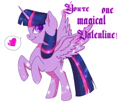 Size: 2550x2080 | Tagged: safe, artist:xxcommandershepardxx, banned from derpibooru, deleted from derpibooru, derpibooru import, twilight sparkle, twilight sparkle (alicorn), alicorn, pony, blackletter, heart, holiday, pictogram, rearing, simple background, solo, spread wings, transparent background, valentine, valentine's day, wings