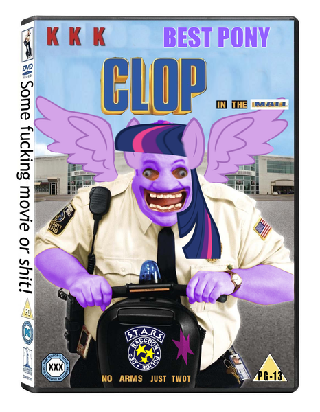 Size: 1165x1500 | Tagged: safe, banned from derpibooru, deleted from derpibooru, derpibooru import, twilight sparkle, alicorn, human, crap, creepy, crude, dvd cover, front view, hair swap, happy, holy shit, humanized, humor, immature, nightmare fuel, not salmon, paul blart, paul blart mall cop, photoshop, random, segway, spread wings, stupidity, teeth, uncanny valley, upper body, vulgar, wat, wings, wtf