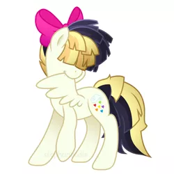 Size: 1616x1616 | Tagged: safe, artist:stephanoodle, banned from derpibooru, deleted from derpibooru, derpibooru import, songbird serenade, my little pony: the movie, behaving like a bird, cute, grooming, missing accessory, preening, simple background, smiling, solo, songbetes
