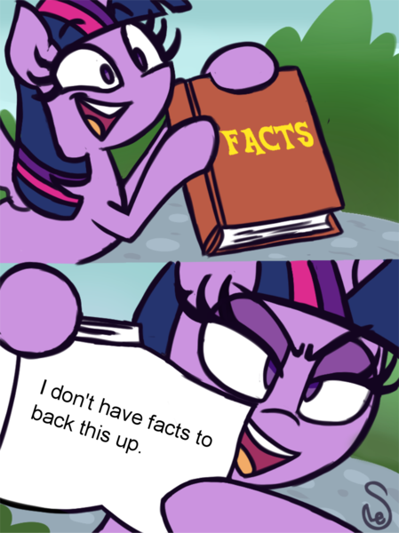 Size: 950x1269 | Tagged: safe, artist:quarium edits, banned from derpibooru, deleted from derpibooru, derpibooru import, twilight sparkle, alicorn, contradiction, ed edd n eddy, exploitable meme, image macro, meme, solo, twilight's fact book, twilight sparkle (alicorn)