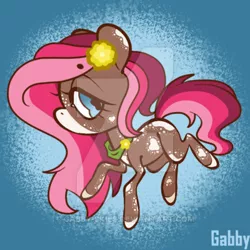 Size: 400x400 | Tagged: safe, artist:gabby-skies, banned from derpibooru, deleted from derpibooru, derpibooru import, oc, earth pony, pony, chibi, female, mare, solo, watermark