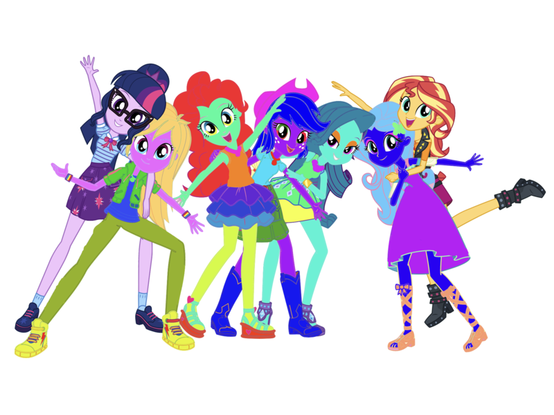 Size: 2048x1536 | Tagged: safe, banned from derpibooru, deleted from derpibooru, derpibooru import, editor:superbobiann, sci-twi, sunset shimmer, twilight sparkle, equestria girls, equestria girls series, alternate mane six, donut steel, looking at you, recolor, simple background, transparent background