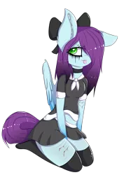 Size: 2383x3367 | Tagged: semi-grimdark, artist:mimihappy99, banned from derpibooru, deleted from derpibooru, derpibooru import, oc, oc:mimi happy, unofficial characters only, anthro, pegasus, anthro oc, blood, clothes, female, image, makeup, png, running makeup, school uniform, self harm, simple background, solo, tongue out, transparent background