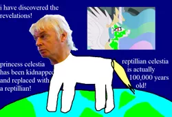 Size: 895x608 | Tagged: safe, artist:pastaboy, banned from derpibooru, deleted from derpibooru, derpibooru import, princess celestia, 1000 hours in ms paint, david icke, go home op you're drunk, reptilian eyes, reptilians, wat, why