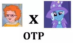 Size: 605x360 | Tagged: safe, banned from derpibooru, deleted from derpibooru, derpibooru import, trixie, pony, exploitable meme, janet, magic school bus, meme, otp, vector