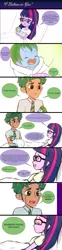 Size: 664x2680 | Tagged: safe, artist:electricshine, banned from derpibooru, deleted from derpibooru, derpibooru import, sci-twi, timber spruce, twilight sparkle, oc, equestria girls, baby, comic, crying, death, family, female, male, offspring, parent:timber spruce, parent:twilight sparkle, parents:timbertwi, sad, shipping, straight, timbertwi, tragedy