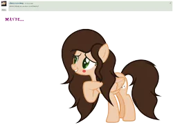 Size: 1876x1384 | Tagged: safe, artist:diamond-chiva, banned from derpibooru, deleted from derpibooru, derpibooru import, oc, oc:artistic melody, pegasus, pony, ask, blushing, deviantart, female, mare, simple background, solo, transparent background, tumblr