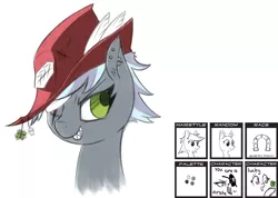Size: 1343x958 | Tagged: safe, artist:afterrain, banned from derpibooru, deleted from derpibooru, derpibooru import, oc, unofficial characters only, earth pony, pony, bust, female, hat, lucky, mare, not limestone pie, pirate, random, solo