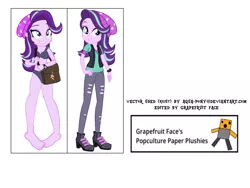 Size: 1250x938 | Tagged: suggestive, artist:aqua-pony, banned from derpibooru, deleted from derpibooru, derpibooru import, edit, edited screencap, editor:grapefruitface, screencap, starlight glimmer, equestria girls, mirror magic, spoiler:eqg specials, bra, breasts, clothes, feet, female, paper dakimakura, paper plush, paper plushie, printable, solo, solo female, template, underwear