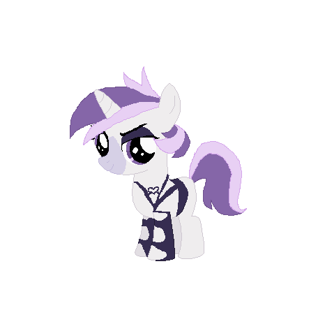 Size: 466x474 | Tagged: safe, artist:sodadoodle, banned from derpibooru, deleted from derpibooru, derpibooru import, oc, unofficial characters only, unicorn, clothes, heart, next generation, offspring, parent:pipsqueak, parent:sweetie belle, parents:sweetiesqueak, solo