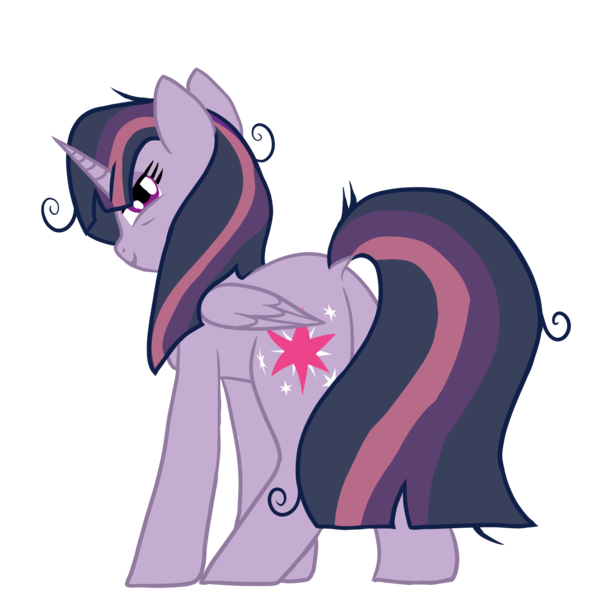 Size: 2000x2000 | Tagged: suggestive, alternate version, artist:sodadoodle, banned from derpibooru, deleted from derpibooru, derpibooru import, mean twilight sparkle, alicorn, the mean 6, behind, butt, clone, female, flank, folded wings, full body, fullbody, high res, lidded eyes, looking at you, mare, plot, raised tail, simple background, smiling, smirk, solo, tail, tail aside, transparent background, wings