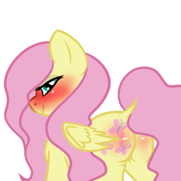 Size: 2000x2000 | Tagged: suggestive, alternate version, artist:sodadoodle, banned from derpibooru, deleted from derpibooru, derpibooru import, fluttershy, pegasus, pony, bedroom eyes, blushing, blushing profusely, butt, butt blush, dock, female, flank, lidded eyes, looking at you, mare, plot, shiny, shiny butt, simple background, solo, solo female, transparent background, wavy mane, wings