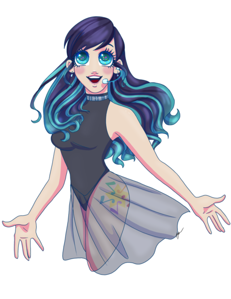 Size: 1024x1325 | Tagged: safe, artist:xxcommandershepardxx, banned from derpibooru, deleted from derpibooru, derpibooru import, coloratura, human, clothes, dress, humanized, leotard, microphone, simple background, transparent background