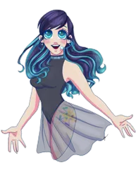 Size: 1024x1325 | Tagged: safe, artist:xxcommandershepardxx, banned from derpibooru, deleted from derpibooru, derpibooru import, coloratura, human, clothes, dress, humanized, leotard, microphone, simple background, transparent background