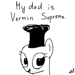 Size: 720x720 | Tagged: safe, artist:beyondysupreme, banned from derpibooru, deleted from derpibooru, derpibooru import, oc, oc:beyondy supreme, simple background, vermin supreme, white background