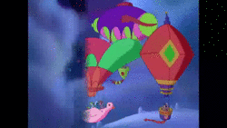 Size: 1280x720 | Tagged: safe, banned from derpibooru, deleted from derpibooru, derpibooru import, screencap, minty, a very minty christmas, animated, g3, hot air balloon, no sound, webm