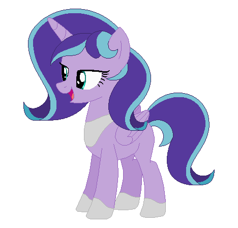 Size: 468x448 | Tagged: safe, artist:diamond-chiva, banned from derpibooru, deleted from derpibooru, derpibooru import, oc, alicorn, pony, base used, female, magical lesbian spawn, mare, offspring, parent:princess luna, parent:starlight glimmer, parents:starluna, simple background, solo, transparent background