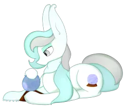 Size: 1267x1092 | Tagged: safe, artist:solaria, banned from derpibooru, deleted from derpibooru, derpibooru import, oc, oc:snowy fortune, unofficial characters only, pony, fortune teller, huge ears, simple background, solo, transparent background