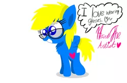 Size: 3072x2010 | Tagged: safe, artist:hearttheartist, banned from derpibooru, deleted from derpibooru, derpibooru import, oc, oc:heart cake, unofficial characters only, pegasus, pony, glasses, nerd, simple background, white background