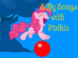 Size: 800x600 | Tagged: safe, artist:ianpony98, artist:luckreza8, banned from derpibooru, deleted from derpibooru, derpibooru import, edit, pinkie pie, ball, silly songs, silly songs with pinkie, tree, veggietales