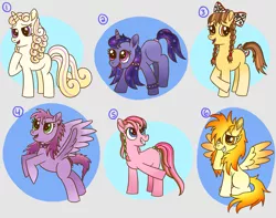 Size: 1407x1108 | Tagged: safe, artist:kristanni20x6, banned from derpibooru, deleted from derpibooru, derpibooru import, oc, unofficial characters only, earth pony, pegasus, pony, unicorn, adoptable