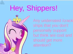 Size: 918x681 | Tagged: editor needed, safe, banned from derpibooru, deleted from derpibooru, derpibooru import, princess cadance, prompt, shipping