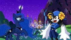 Size: 1067x600 | Tagged: safe, banned from derpibooru, deleted from derpibooru, derpibooru import, princess luna, canterlot, klonoa