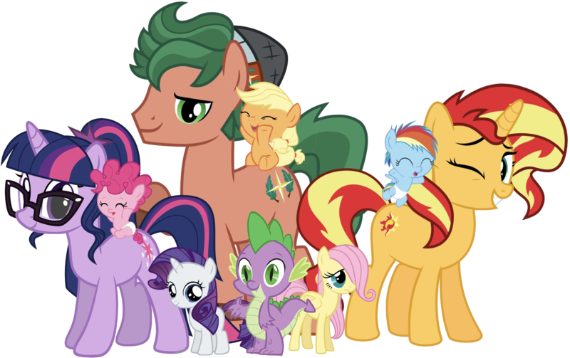 Size: 1546x973 | Tagged: safe, artist:cloudyglow, artist:superbobiann, banned from derpibooru, deleted from derpibooru, derpibooru import, edit, editor:superbobiann, applejack, fluttershy, pinkie pie, rainbow dash, rarity, sci-twi, spike, spike the regular dog, sunset shimmer, timber spruce, twilight sparkle, ponified, dog, earth pony, pony, unicorn, equestria girls, adventure in everfree, alternate mane seven, alternate universe, cutie mark, dragon dog spike, equestria girls dragonified, equestria girls ponified, mane six, simple background, transparent background, unicorn sci-twi