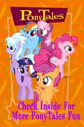 Size: 400x600 | Tagged: safe, artist:ianpony98, artist:luckreza8, banned from derpibooru, deleted from derpibooru, derpibooru import, edit, cheerilee, cloudchaser, pinkie pie, rainbow dash, scootaloo, twilight sparkle, pamplet, veggietales