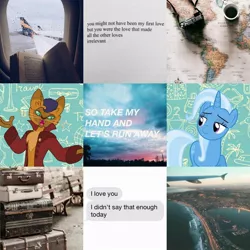 Size: 1080x1080 | Tagged: safe, artist:aesthetics2spare, banned from derpibooru, deleted from derpibooru, derpibooru import, capper dapperpaws, trixie, my little pony: the movie, capxie, crack shipping, female, interspecies, male, moodboard, shipping, straight