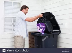 Size: 2129x1566 | Tagged: safe, artist:chrzanek97, banned from derpibooru, deleted from derpibooru, derpibooru import, edit, starlight glimmer, human, garbage bin, into the trash it goes, irl, irl human, photo, stock image, trash, your waifu is trash