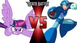 Size: 750x421 | Tagged: safe, banned from derpibooru, deleted from derpibooru, derpibooru import, edit, editor:mega-poneo, twilight sparkle, alicorn, crossover, death battle, exploitable meme, magic, megaman, megaman x, meme, twilight sparkle (alicorn)