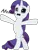 Size: 780x1024 | Tagged: safe, artist:jhayarr23, artist:whatthehell!?, banned from derpibooru, deleted from derpibooru, derpibooru import, edit, editor:trini-mite, vector edit, rarity, aaaaaaaaaa, bipedal, screaming, simple background, solo, transparent background, vector