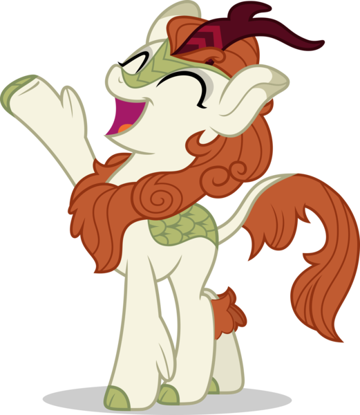 Size: 5000x5763 | Tagged: safe, artist:luckreza8, banned from derpibooru, deleted from derpibooru, derpibooru import, autumn blaze, kirin, sounds of silence, absurd resolution, cloven hooves, female, leonine tail, open mouth, simple background, singing, solo, transparent background, vector