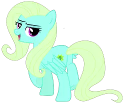 Size: 1606x1334 | Tagged: safe, banned from derpibooru, deleted from derpibooru, derpibooru import, oc, oc:neon, unofficial characters only, pegasus, pony, eyeshadow, looking back, makeup, rough draft, simple background, solo, transparent background, vector