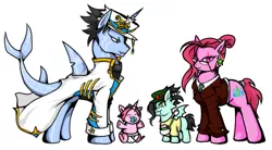 Size: 799x440 | Tagged: safe, artist:thurder2020, banned from derpibooru, deleted from derpibooru, derpibooru import, ponified, original species, pony, shark, shark pony, baby, clamp in wonderland, colt, diamond is unbreakable, diaper, female, femboy, filly, gay, gay magical spawn, glasses, jojo's bizarre adventure, jolyne kujo, jota kujo, jotakak, jotaro kujo, jouta kujo, male, non-mlp shipping, noriaki kakyoin, shipping, species swap, spoilers for another series, stardust crusaders, stone ocean
